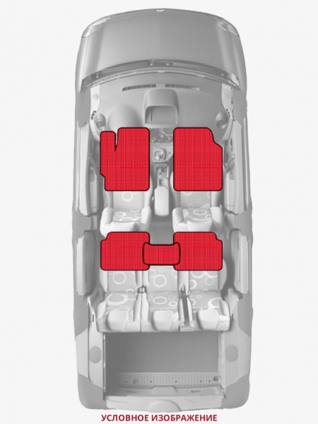 ЭВА коврики «Queen Lux» стандарт для Honda Freed (2G)