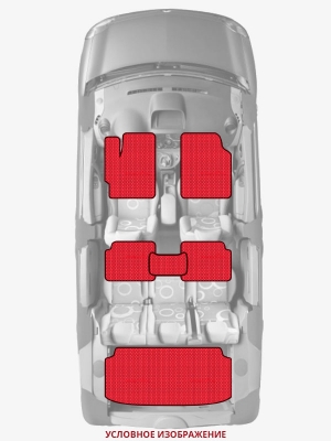 ЭВА коврики «Queen Lux» комплект для Honda Civic Fastback (5G)